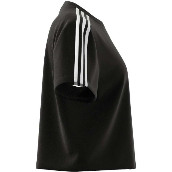 ADIDAS TSHIRT CROP 3S HR4913 ΜΑΥΡΟ