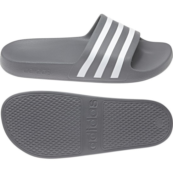 ADIDAS ADILETTE AQUA F35538 ΓΚΡΙ ΛΕΥΚΟ