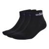 ADIDAS UNISEX LOW SOCKS 3P IC1303 ΜΑΥΡΟ
