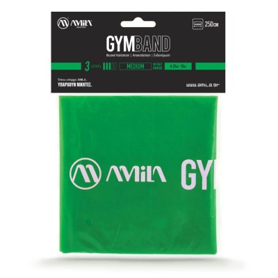 AMILA ΛΑΣΤΙΧΟ GYMBAND 2.5Μ MEDIUM 48187 ΠΡΑΣΙΝΟ