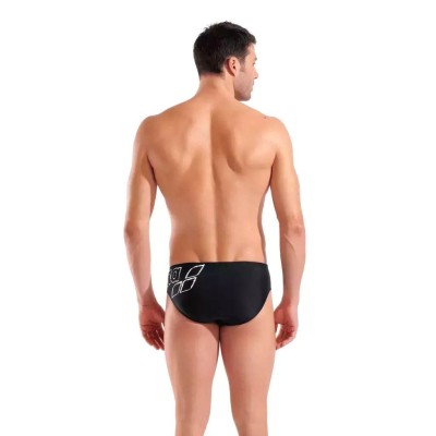 ARENA M SCRATCHY SWIM BRIEFS 010282 500 ΜΑΥΡΟ