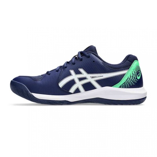 ASICS GEL-DEDICATE 8 1041A408 401 ΜΠΛΕ ΛΕΥΚΟ