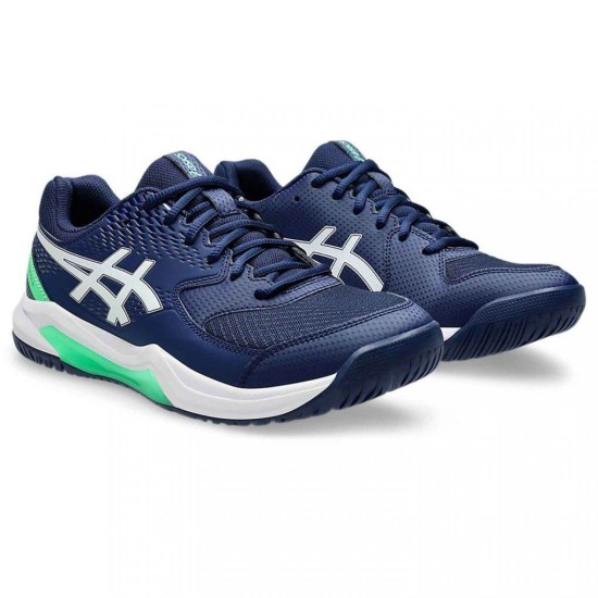 ASICS GEL-DEDICATE 8 1041A408 401 ΜΠΛΕ ΛΕΥΚΟ