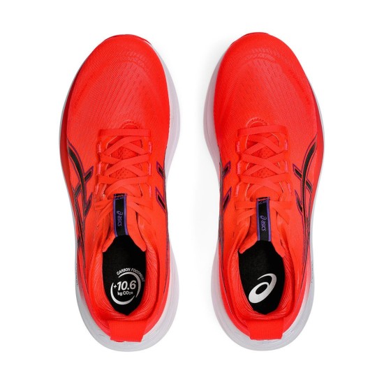 ASICS GEL NIMBUS 27 1011B958 600 ΚΟΚΚΙΝΟ ΜΑΥΡΟ