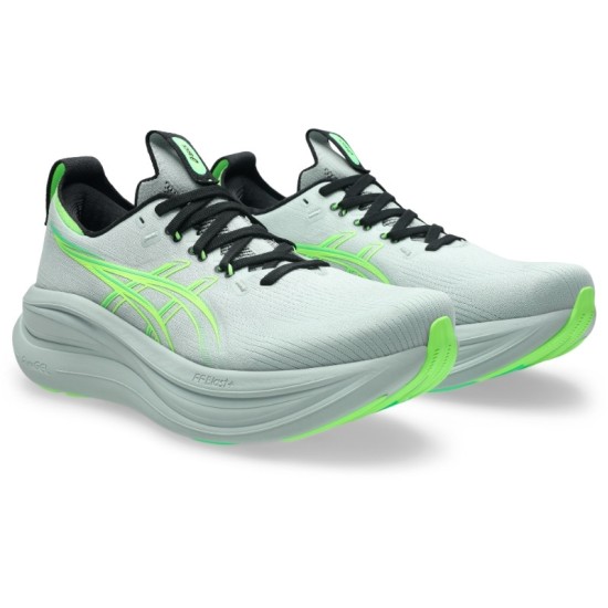 ASICS GEL NIMBUS 28 1011C127 400 ΓΚΡΙ ΠΡΑΣΙΝΟ