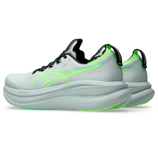 ASICS GEL NIMBUS 28 1011C127 400 ΓΚΡΙ ΠΡΑΣΙΝΟ