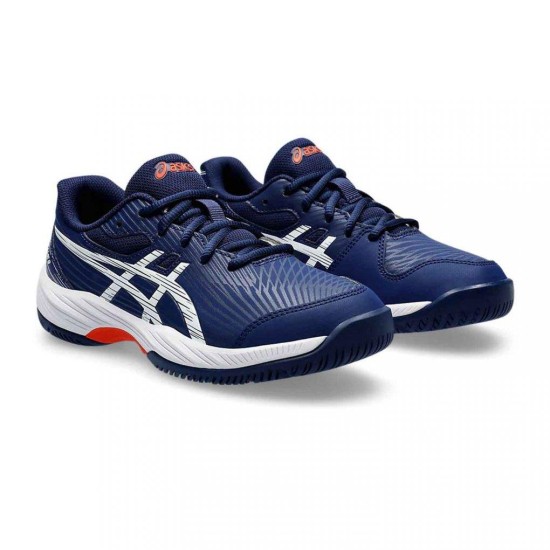ASICS GEL GAME 9 GS 1044A052 403 ΜΠΛΕ ΛΕΥΚΟ