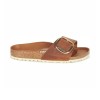 BIRKENSTOCK MADRID BIG BUCKLE OILED LEATHER 1006525 ΚΑΦΕ