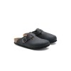 BIRKENSTOCK BOSTON OILED LEATHER 594630 ΜΑΥΡΟ