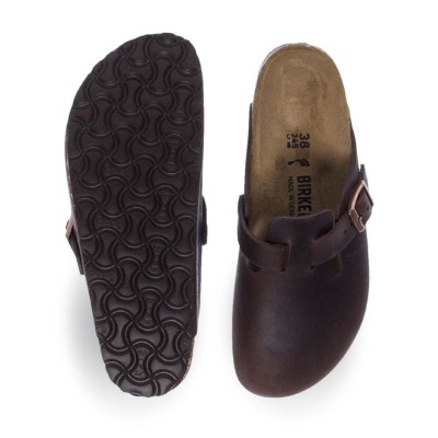 BIRKENSTOCK BOSTON OILED LEATHER 860133 ΚΑΦΕ OILED