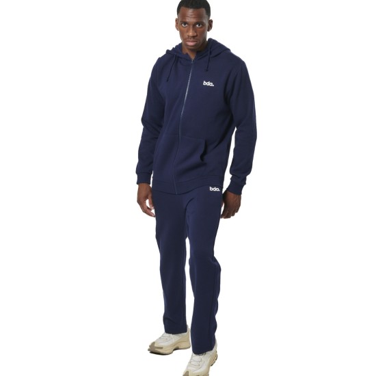 BODY ACTION FLEECE OPEN LEG SWEATPANTS 023531 01 ΜΠΛΕ 