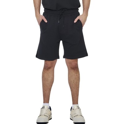 BODY ACTION COTON TERRY SHORTS 033629 01 ΜΑΥΡΟ 