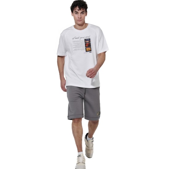 BODY ACTION COTON TERRY SHORTS 033630 01 ΑΝΘΡΑΚΙ 
