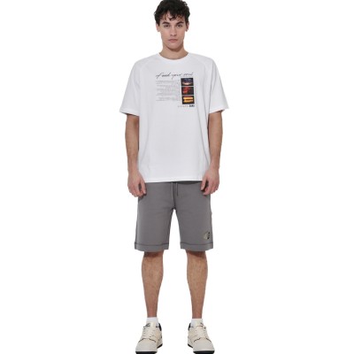 BODY ACTION COTON TERRY SHORTS 033630 01 ΑΝΘΡΑΚΙ 