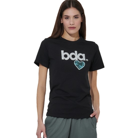 BODY ACTION LOGO T-SHIRT 051618 01 ΜΑΥΡΟ 