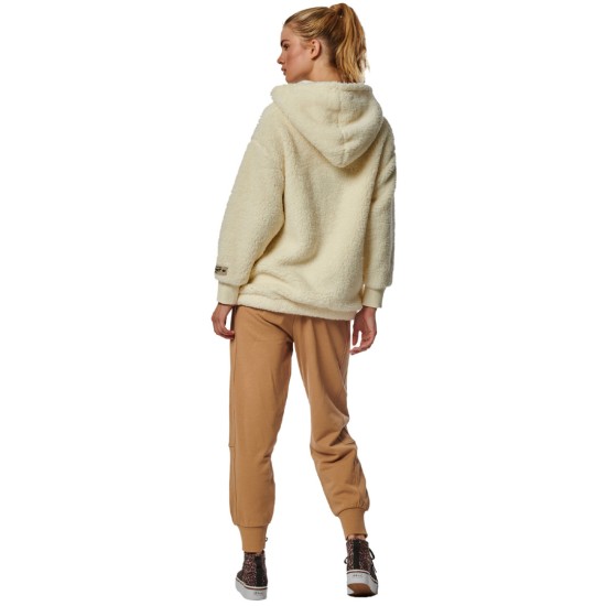 BODY ACTION WOMEN'S OVERSIZED FULL-ZIP 071323 01 ΕΚΡΟΥ
