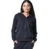 BODY ACTION FLEECE FULL ZIP HOODIE 071421 01 ΜΑΥΡΟ 