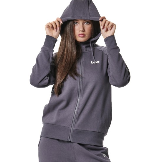 BODY ACTION FLEECE FULL ZIP HOODIE 071421 01 ΠΕΡΛΑ 