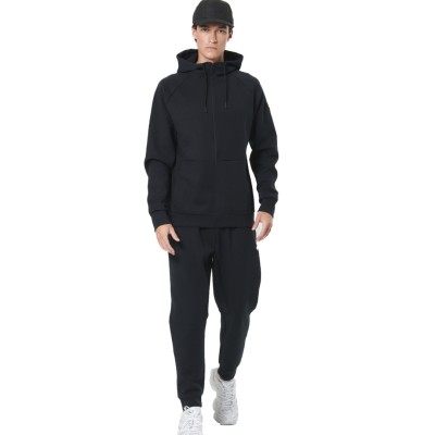 BODY ACTION TECH ZIP HOODIE 073521 01 ΜΑΥΡΟ 