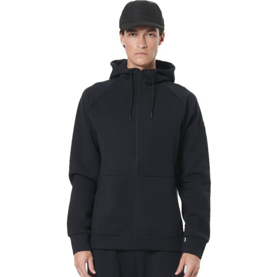 BODY ACTION TECH ZIP HOODIE 073521 01 ΜΑΥΡΟ 