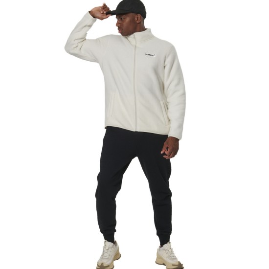 BODY ACTION SHERPA ΖΑΚΕΤΑ FLEECE 073526 01 ΕΚΡΟΥ 