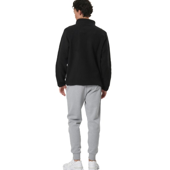 BODY ACTION SHERPA ΖΑΚΕΤΑ FLEECE 073526 01 ΜΑΥΡΟ 