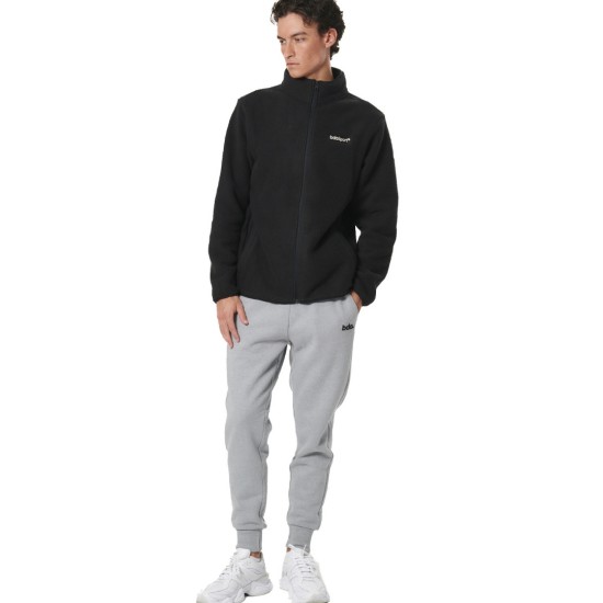 BODY ACTION SHERPA ΖΑΚΕΤΑ FLEECE 073526 01 ΜΑΥΡΟ 
