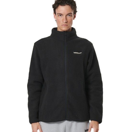 BODY ACTION SHERPA ΖΑΚΕΤΑ FLEECE 073526 01 ΜΑΥΡΟ 