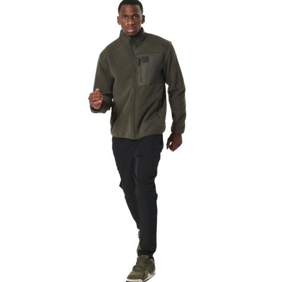 BODY ACTION SHERPA FLEECE JACKET 073531 01 ΧΑΚΙ 
