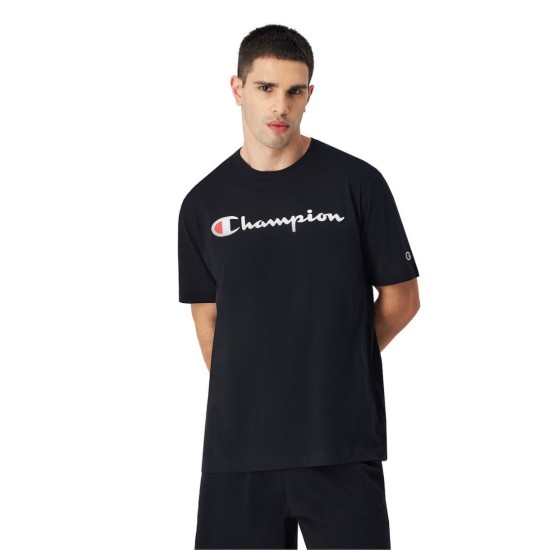 CHAMPION T SHIRT 220256 ΚΚ001 ΜΑΥΡΟ