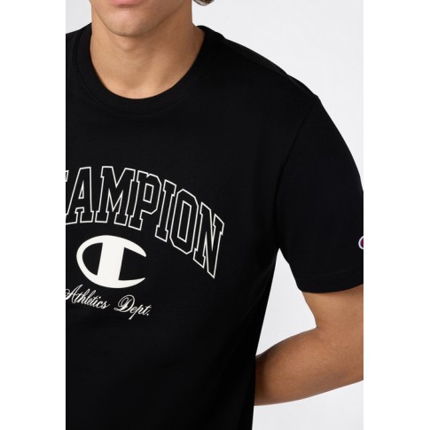 CHAMPION T SHIRT 221604 KK001 ΜΑΥΡΟ