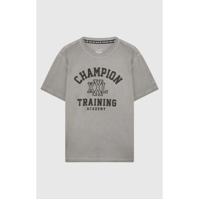 CHAMPION T SHIRT 221374 ES076 ΑΝΘΡΑΚΙ