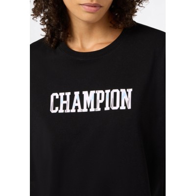 CHAMPION TSHIRT 118258 KK001 ΜΑΥΡΟ