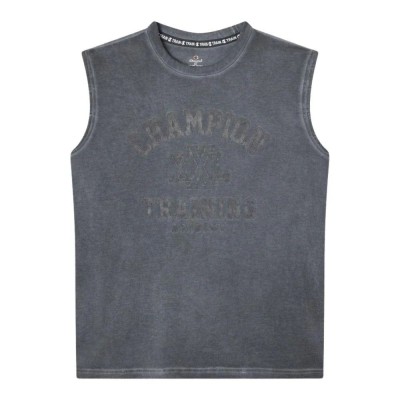 CHAMPION T SHIRT 221865 KK001 ΜΑΥΡΟ