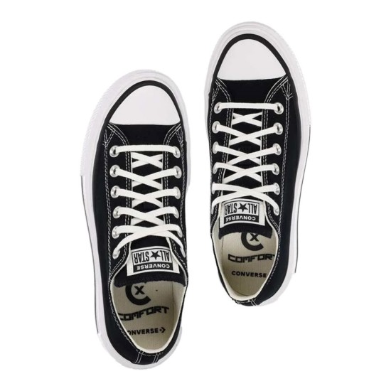 CONVERSE CHUCK TAYLOR ALL STAR PLATFORM A15490C 001 ΜΑΥΡΟ ΛΕΥΚΟ