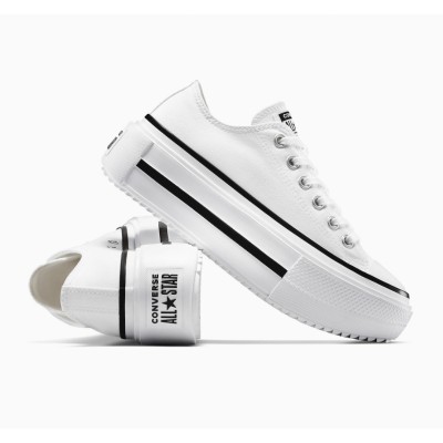 CONVERSE CHUCK TAYLOR ALL STAR PLATFORM A15491C 102 ΛΕΥΚΟ ΜΑΥΡΟ