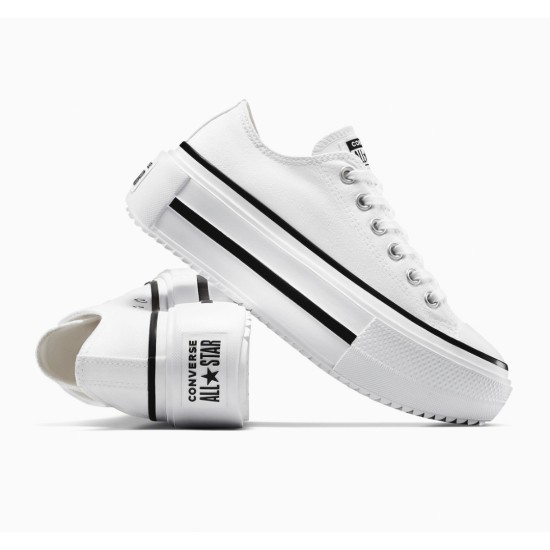 CONVERSE CHUCK TAYLOR ALL STAR PLATFORM A15491C 102 ΛΕΥΚΟ ΜΑΥΡΟ