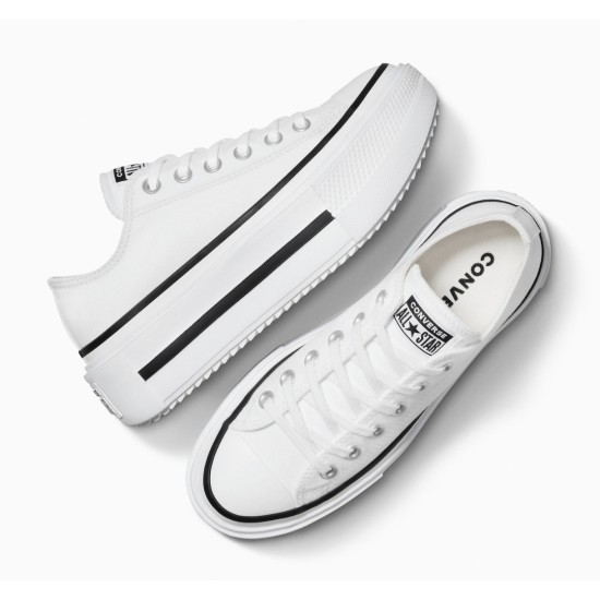 CONVERSE CHUCK TAYLOR ALL STAR PLATFORM A15491C 102 ΛΕΥΚΟ ΜΑΥΡΟ