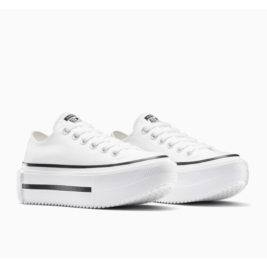 CONVERSE CHUCK TAYLOR ALL STAR PLATFORM A15491C 102 ΛΕΥΚΟ ΜΑΥΡΟ