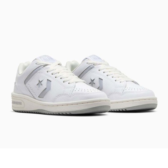 CONVERSE WEAPON LEATHER A11461C 119 ΛΕΥΚΟ ΓΚΡΙ