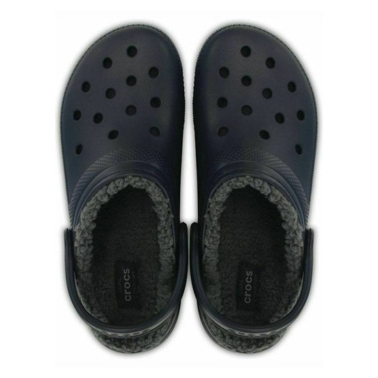 CROCS CLASSIC LINED CLOG 203591 060 ΜΑΥΡΟ