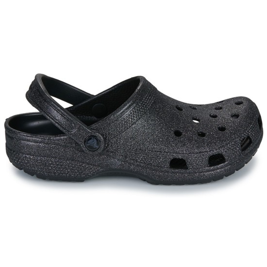 CROCS CLASSIC GLITTER CLOG 205942 OWM ΜΑΥΡΟ