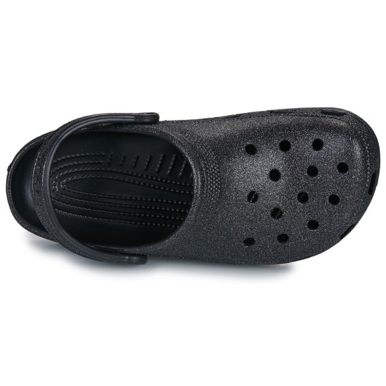 CROCS CLASSIC GLITTER CLOG 205942 OWM ΜΑΥΡΟ