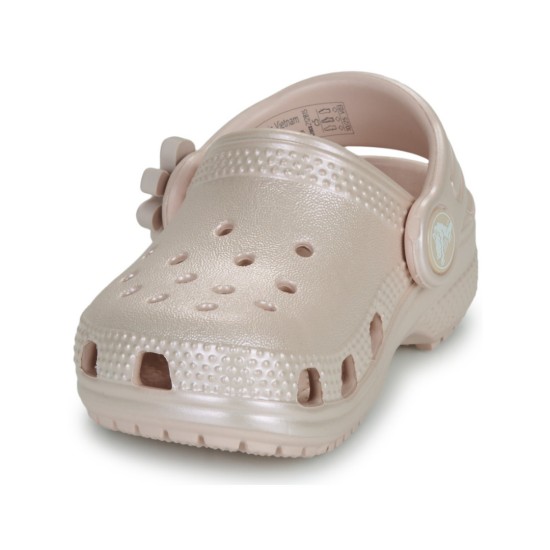 CROCS CLSSSIC PEARL SHINE CLOG 212815 6UR ΜΠΕΖ ΡΟΖ