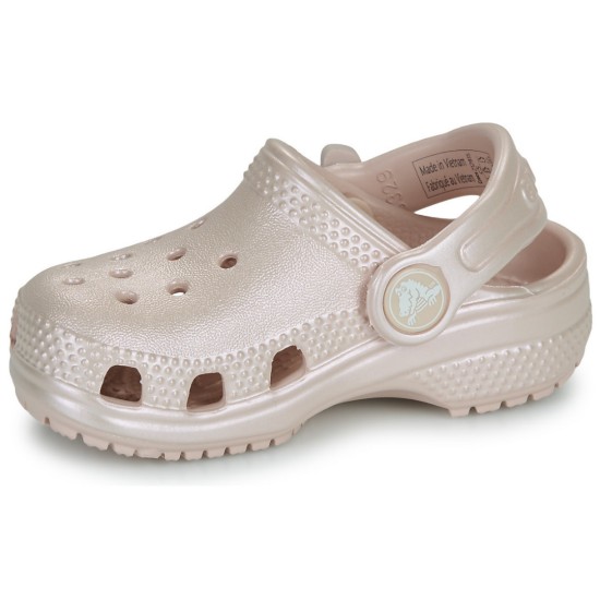 CROCS CLSSSIC PEARL SHINE CLOG 212815 6UR ΜΠΕΖ ΡΟΖ