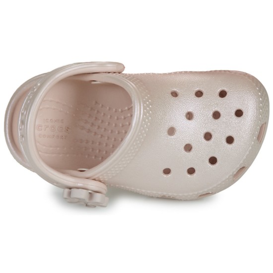 CROCS CLSSSIC PEARL SHINE CLOG 212815 6UR ΜΠΕΖ ΡΟΖ