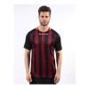 GIVOVA SHIRT TRATTO MA031 1012 ΚΟΚΚΙΝΟ ΜΑΥΡΟ