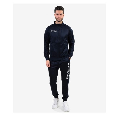 GIVOVA CUBA TRACKSUITE POLARFLEECE TR034 0004 ΜΠΛΕ