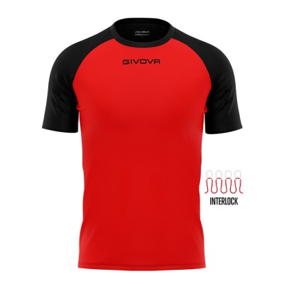 GIVOVA SHIRT CAPO MC MAC03 1210 RED BLACK