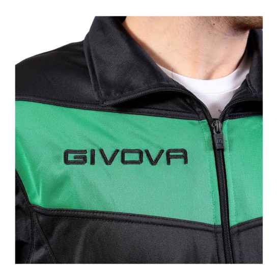 GIVOVA TUTA VISA TRIACETATO 4S TR018SUM 1013 ΜΑΥΡΟ ΠΡΑΣΙΝΟ